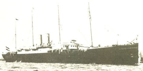 The SS Elbe, build in 1881 